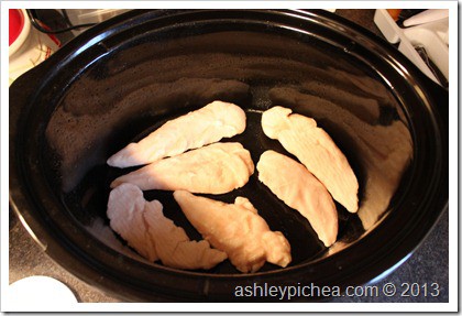 Creamy & Cheesy Crockpot Chicken and Rice - Step 1