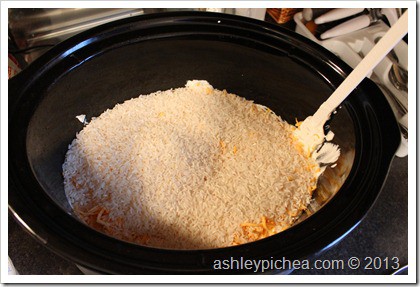 Creamy & Cheesy Crockpot Chicken and Rice - Step 4
