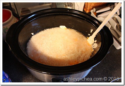 Creamy & Cheesy Crockpot Chicken and Rice - Step 5