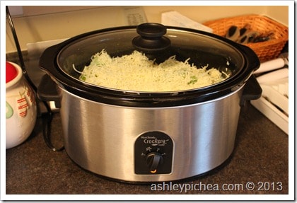 Creamy & Cheesy Crockpot Chicken and Rice - Step 8