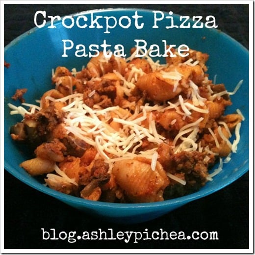 Crockpot Pizza Pasta Bake | easy meal idea for busy families