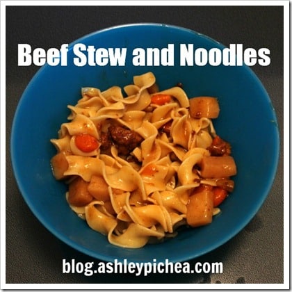 Beef Stew and Noodles | easy meal idea for busy families