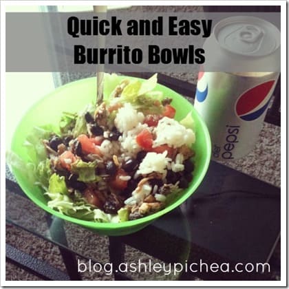 Quick and Easy Burrito Bowls | easy meal idea for busy families