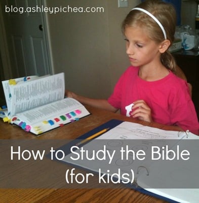 How to Study the Bible (for kids)