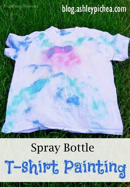 Summer Bucket List Idea: T-Shirt Painting with Spray Bottles