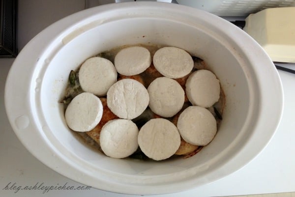 Slow Cooker Chicken and Biscuits with Green Beans Recipe