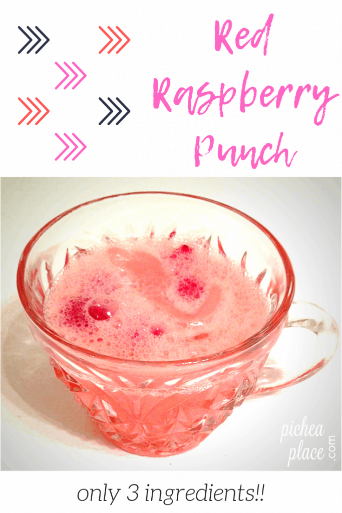 quick and easy raspberry 7up punch recipe with only three ingredients