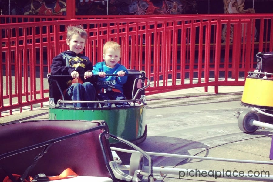 David and Chris at Cedar Point