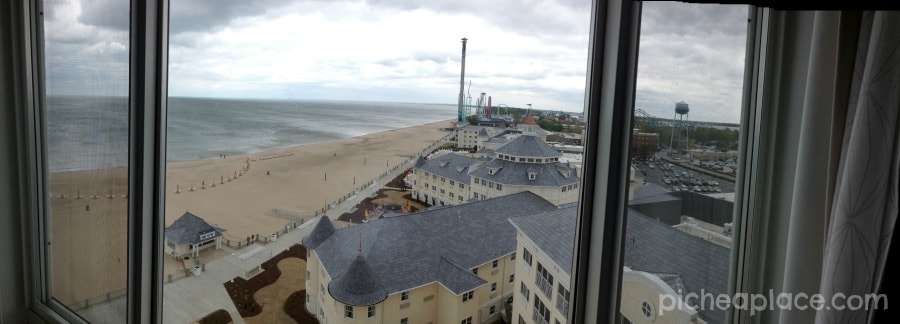 Panoramic View from 9th floor suite at Hotel Breakers