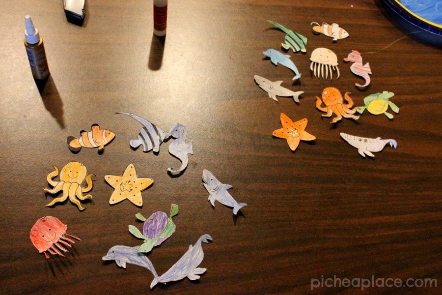 Sea Animal Paper Plate Aquariums