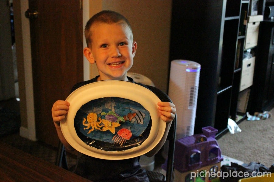 Sea Animal Paper Plate Aquariums