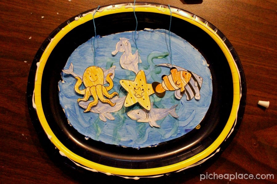 Sea Animal Paper Plate Aquariums