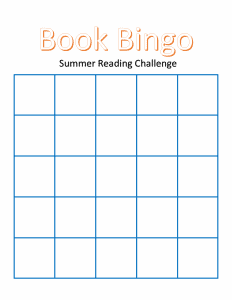 Book Bingo Blank Board from PicheaPlace.com