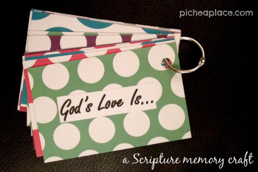 God’s Love is… a Scripture Memory Craft