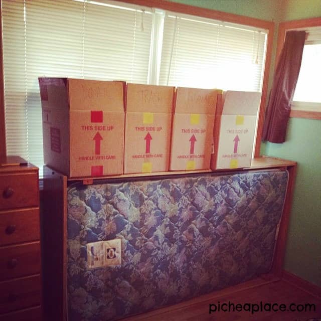 6 Easy Steps to a Clutter Free Home: Sorting Clutter into 4 Boxes