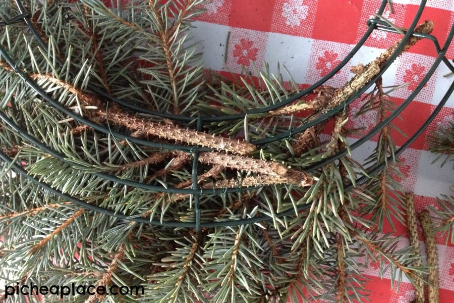 Easy DIY Evergreen Wreath Tutorial