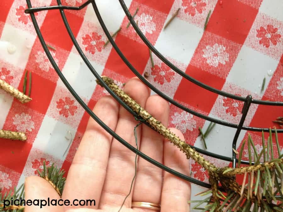 Easy DIY Evergreen Wreath Tutorial