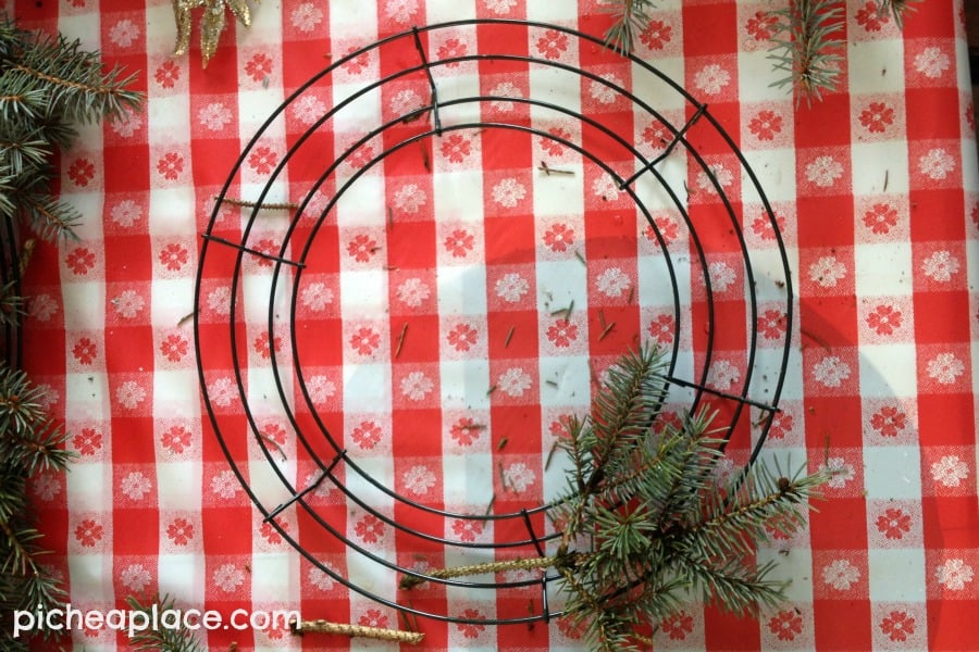 Easy DIY Evergreen Wreath Tutorial