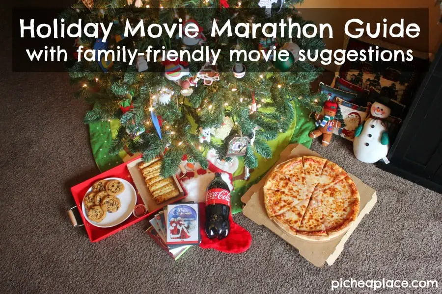 Holiday Movie Marathon Guide with family-friendly holiday movie suggestions