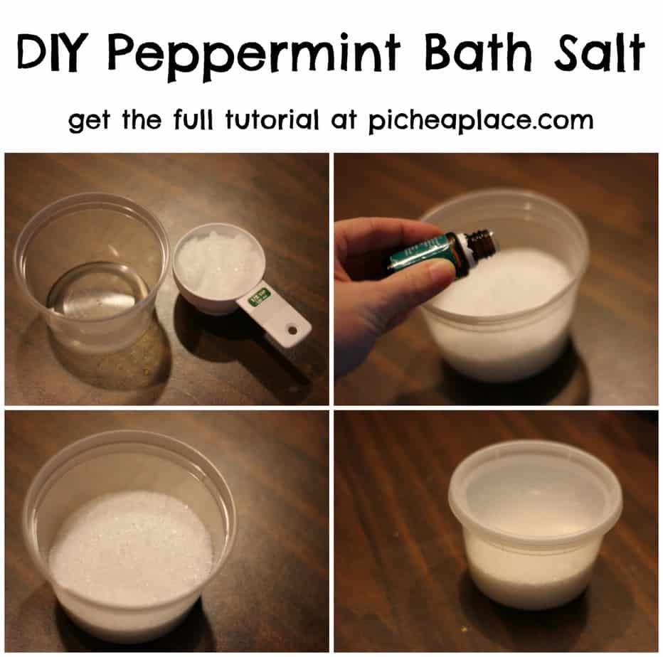 Dry Winter Skin Relief for Busy Moms | DIY Peppermint Bath Salt Tutorial