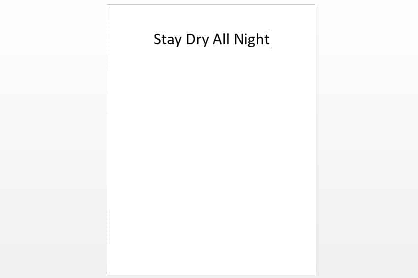 I Stayed Dry All Night Chart
