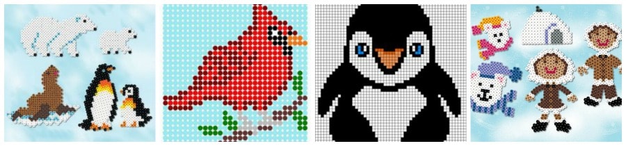 Winter Themed Perler Beads Patterns