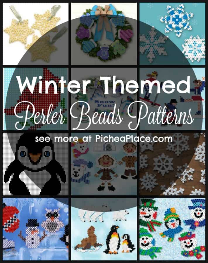 Winter Themed Perler Beads Patterns