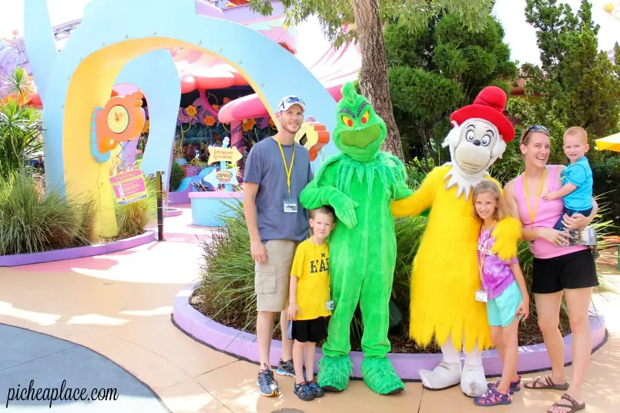 Pichea Place visits Seuss Landing at Universal Islands of Adventure