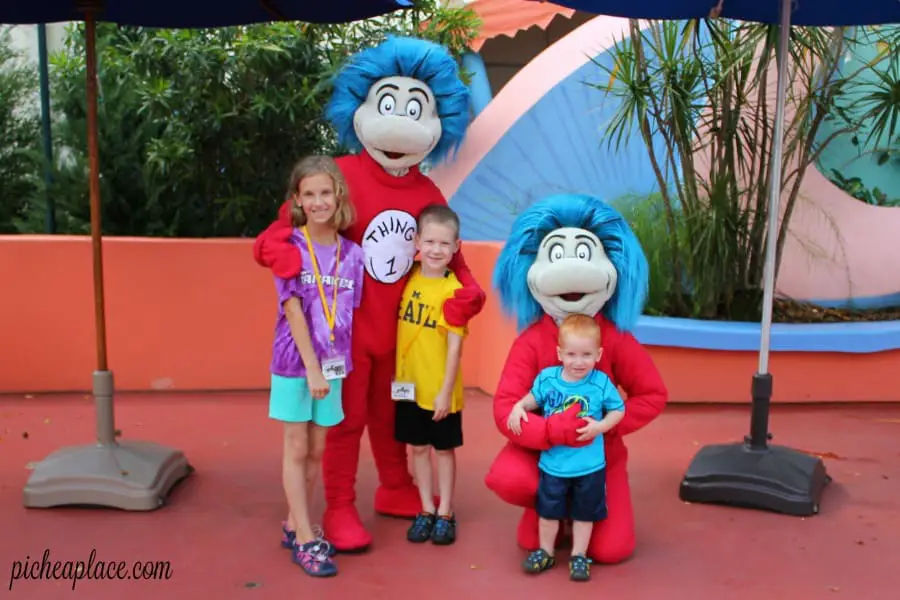 Pichea Place visits Seuss Landing at Universal Islands of Adventure