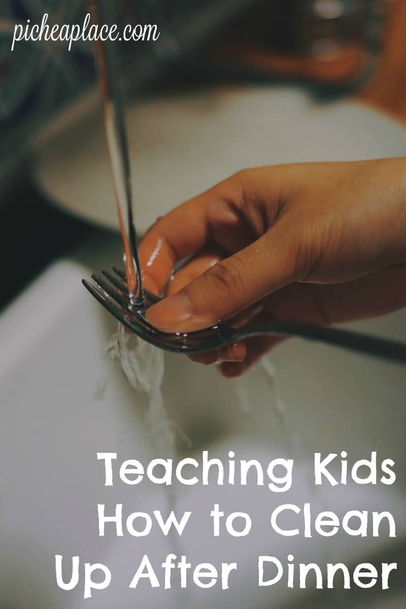 My kids were putting forth the effort, but the kitchen was still a mess... until I realized this one thing: Teaching Kids How to Clean Up After Dinner