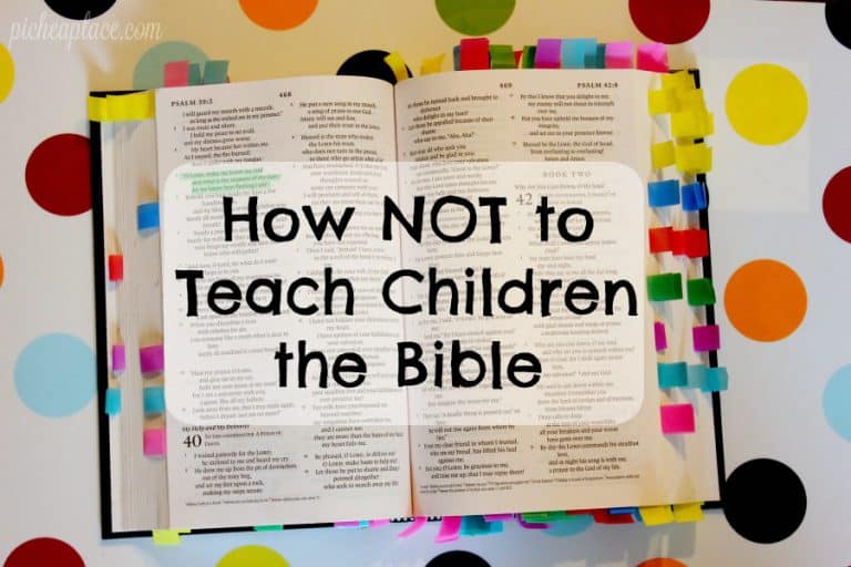How NOT to Teach Children the Bible