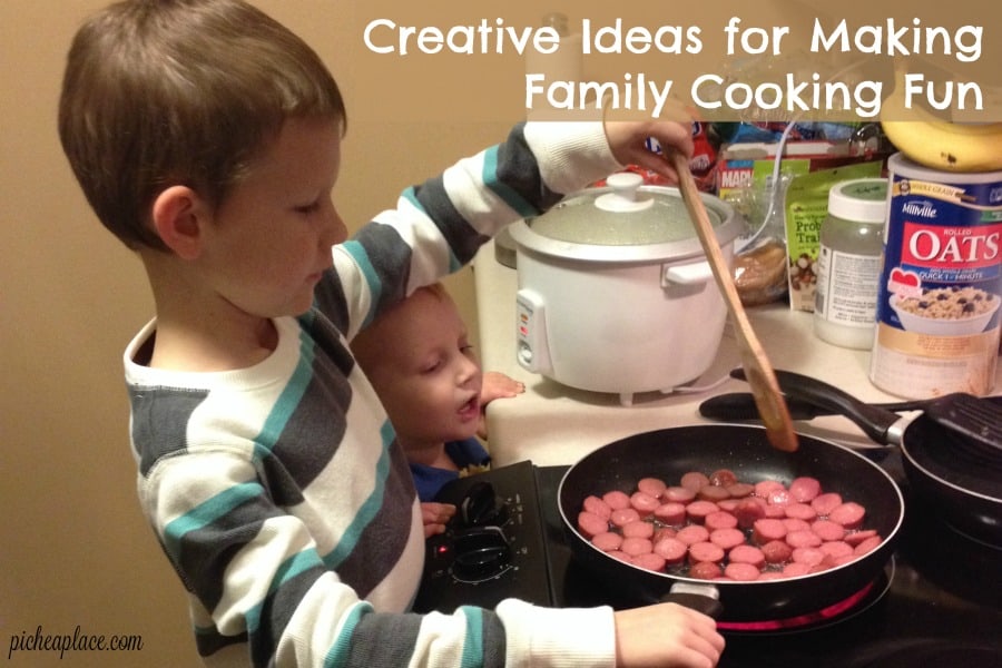 Cooking for a family can be a chore, but it doesn’t have to be. Here are a few creative ideas for making family cooking fun.