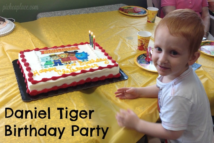 Daniel Tiger Birthday Party | This Daniel Tiger birthday party was so much fun for the kids and super easy for this busy mom to throw together. Click through to the post to get ideas for Daniel Tiger themed food, crafts, activities, and more!