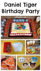 | This Daniel Tiger birthday party was so much fun for the kids and super easy for this busy mom to throw together. Click through to the post to get ideas for Daniel Tiger themed food, crafts, activities, and more!