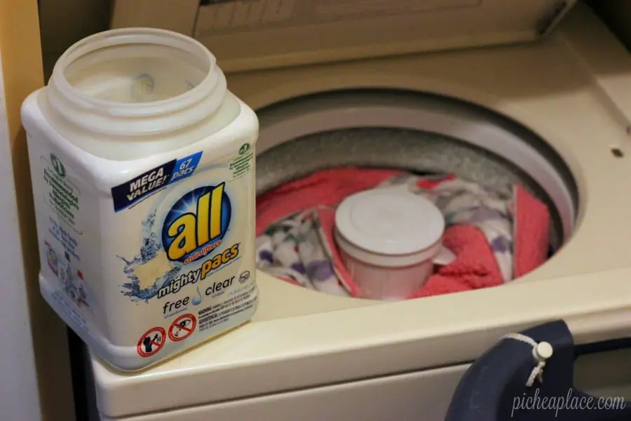 My Favorite Baby Laundry Soap + How to Organize Baby Laundry in Small Spaces