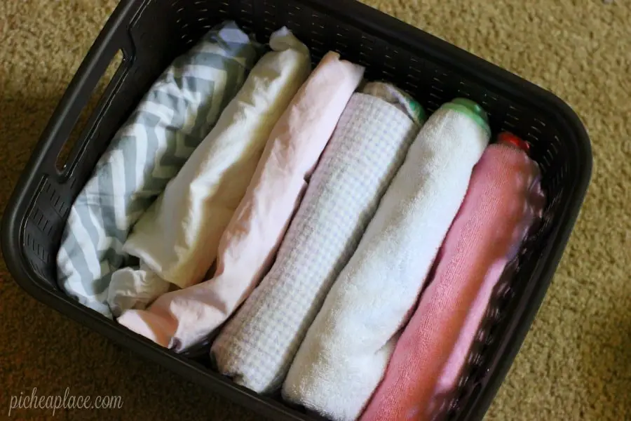 My Favorite Baby Laundry Soap + How to Organize Baby Laundry in Small Spaces
