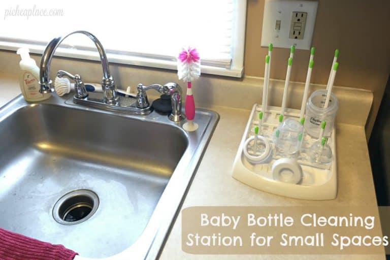 Baby Bottle Cleaning Station for Small Spaces