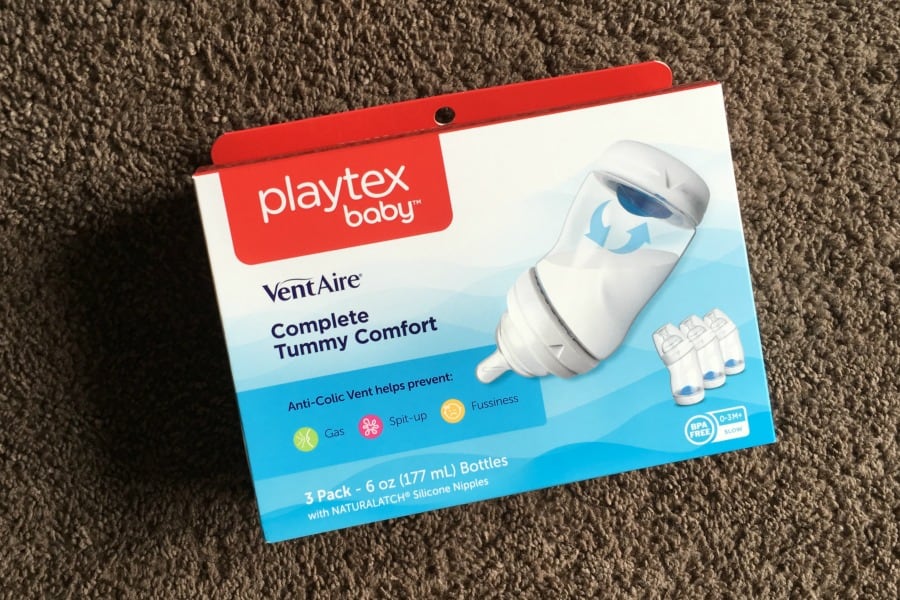 Playtex Baby VentAire Complete Tummy Comfort Baby Bottles, 6 oz, 3 Pack