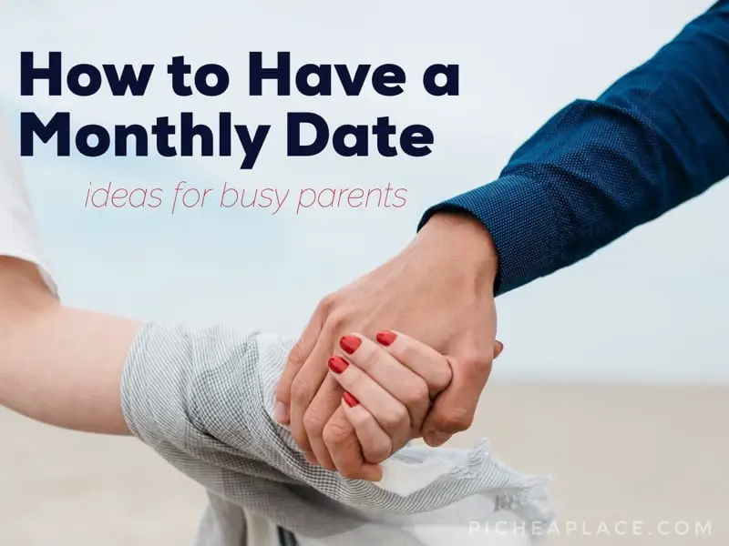 Connecting with your spouse while raising kids can be a challenge, but these easy monthly date ideas for busy parents will help you be intentional about prioritizing your most important relationship - the one that will last longer than your kids will live in your home!