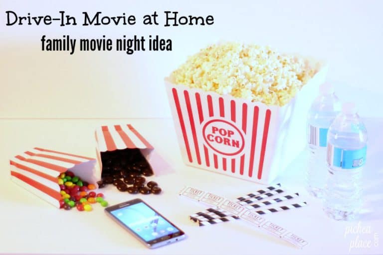 Family Movie Night Idea: Drive-In Movie Theater at Home