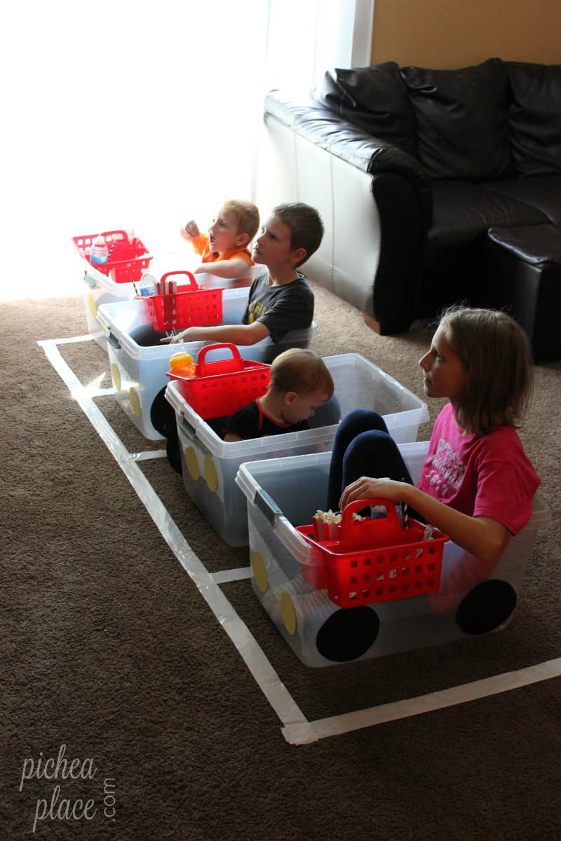 Family Movie Night Idea: Drive-In Movie Theater at Home