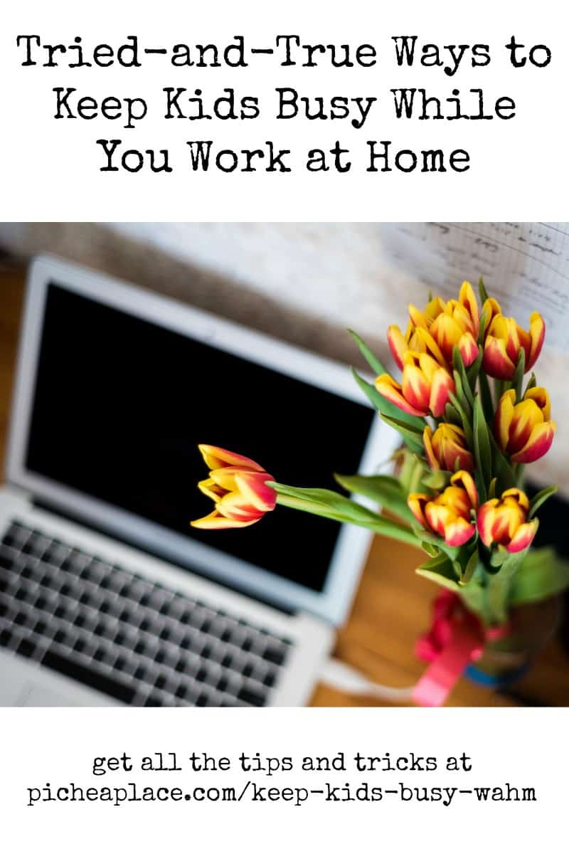 When you work from home, trying to keep an eye on your kids while trying to work can be stressful and counterproductive. Here are some tried-and-true ways to keep kids busy while you work at home.