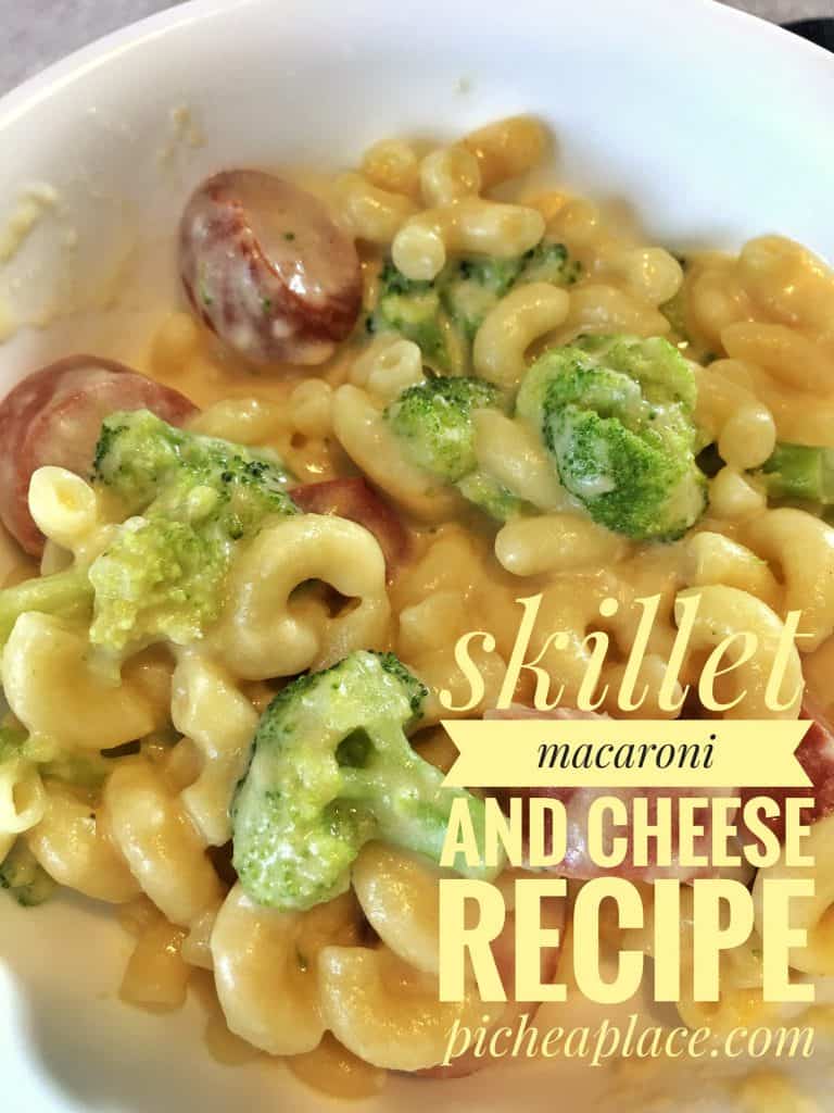 Skillet Macaroni and Cheese Recipe - easy recipe for busy families