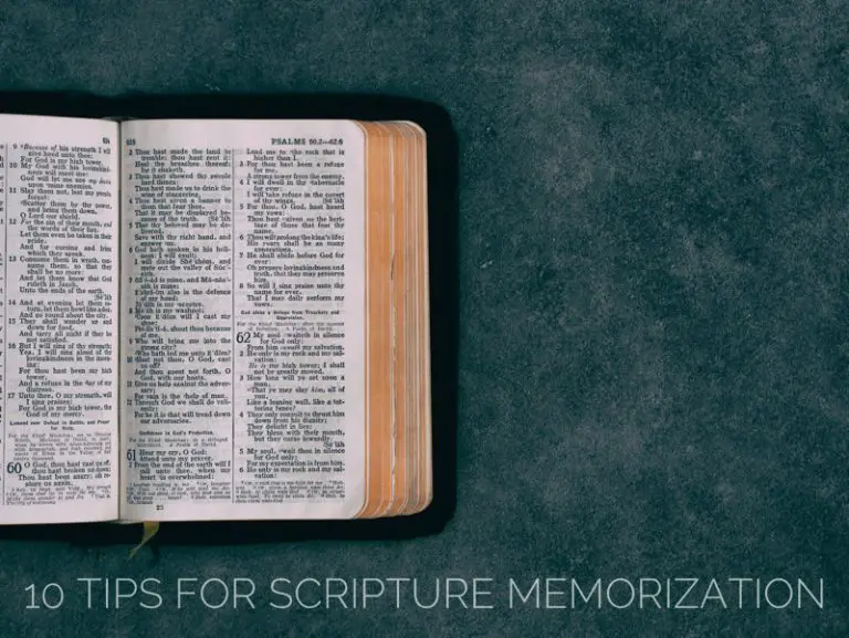 10 Tips for Scripture Memorization