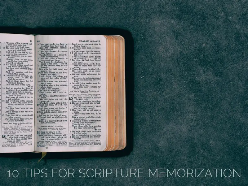 Memorizing Bible verses can be intimidating, but with these tips for Scripture memorization, you can store up God's Word in your heart little by little.