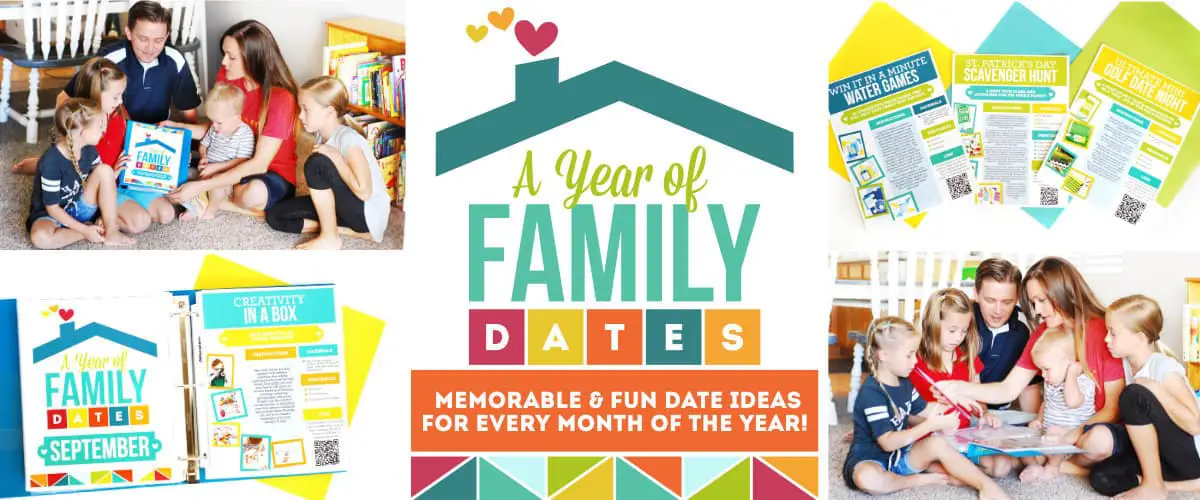 Taking time to be together as a family is so important. The Year of Family Date Night Activity Binder is perfect for busy families wanting to connect!