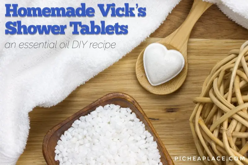 Homemade Vicks Shower Tablets - essential oil DIY recipe