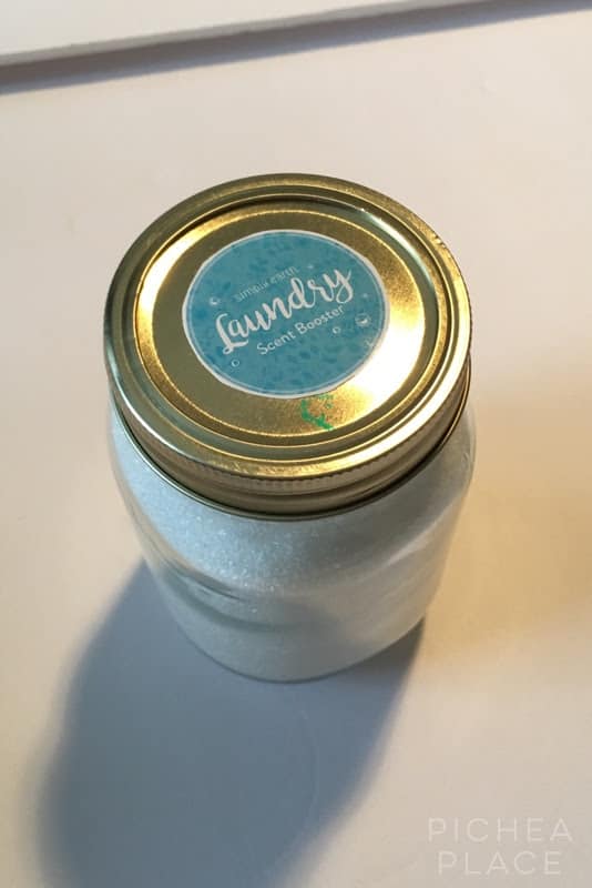 I love how easy this DIY laundry scent booster recipe is - and how versatile! I can easily change up the essential oils I use in it to end up with my favorite natural fragrances on my clean laundry.