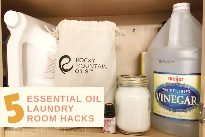 The laundry room is a great place to start when it comes to removing chemical scents from your home. These five easy essential oil laundry room hacks can help you create a healthier home while saving you money!
