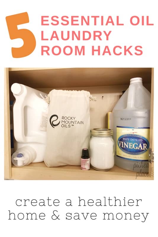 The laundry room is a great place to start when it comes to removing chemical scents from your home. These five easy essential oil laundry room hacks can help you create a healthier home while saving you money!